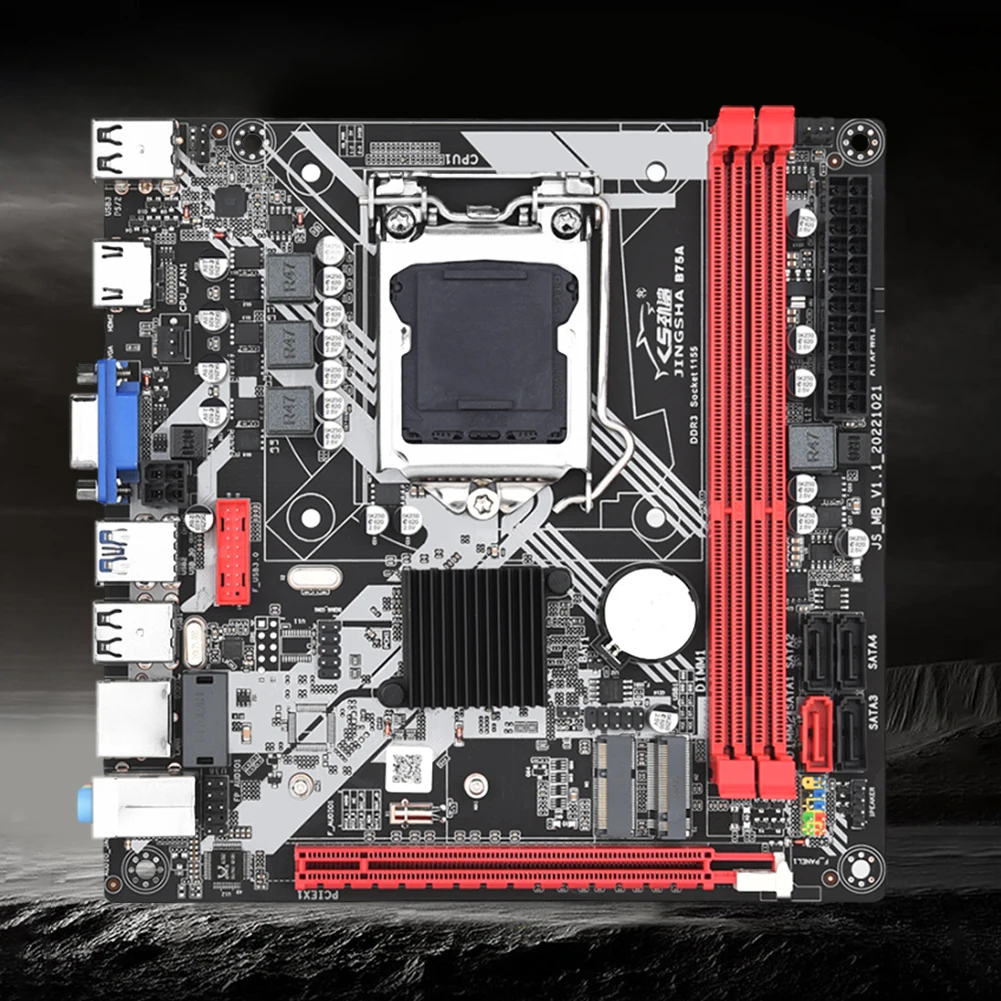 Description Picture 6 of itemB75-A Motherboard 16GB 24Pin LGA 1155 Support USB3.0 SATA3.0+NVME M.2+WIFI Bluetooth ports with PCIe 16x Integrated Graphics