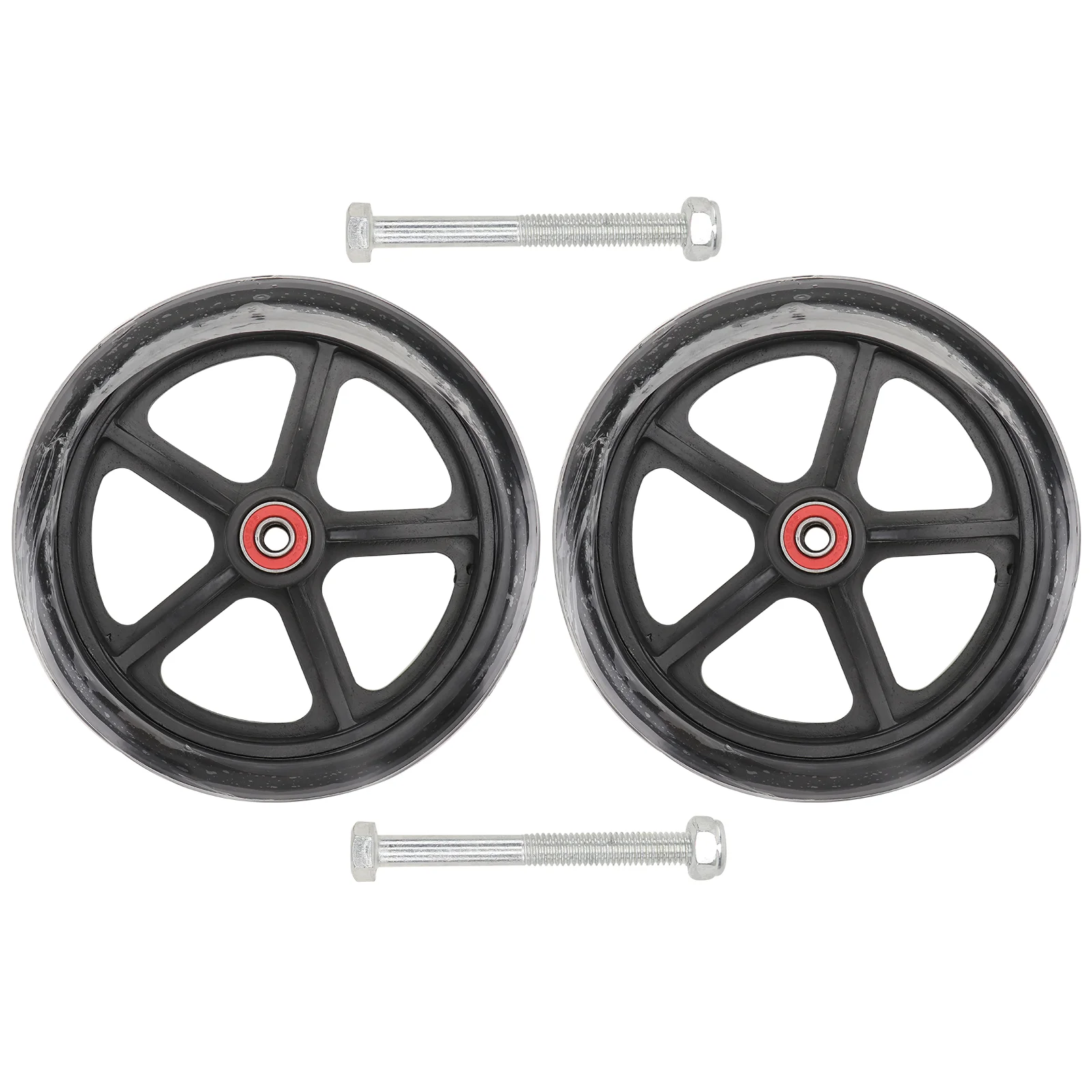 

Walker Wheelchair Front Caster Replacement 7 Inch Tire Rubber Wheelchairs Parts Black