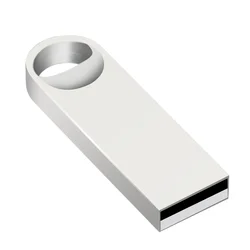 Sleek Silver Waterproof USB Flash Drive - Multiple Storage Options - 8 GB (Style1)