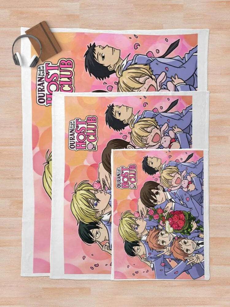 Фото Одеяло для учащихся старшей школы Ouran, винтажное одеяло, пушистое мягкое одеяло №5