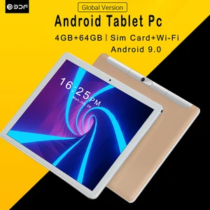 Tableta Pc Android 10,1 de 9,0 pulgadas, 4GB + 64GB, 3G, tarjeta Sim móvil, llamadas de teléfono, Tablet Pc