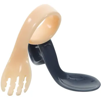 1Set Baby Training Tableware Curved Easy Grip Non Slip Handle Toddlers Feeding Spoon Fork Utensils for Milk Pureed