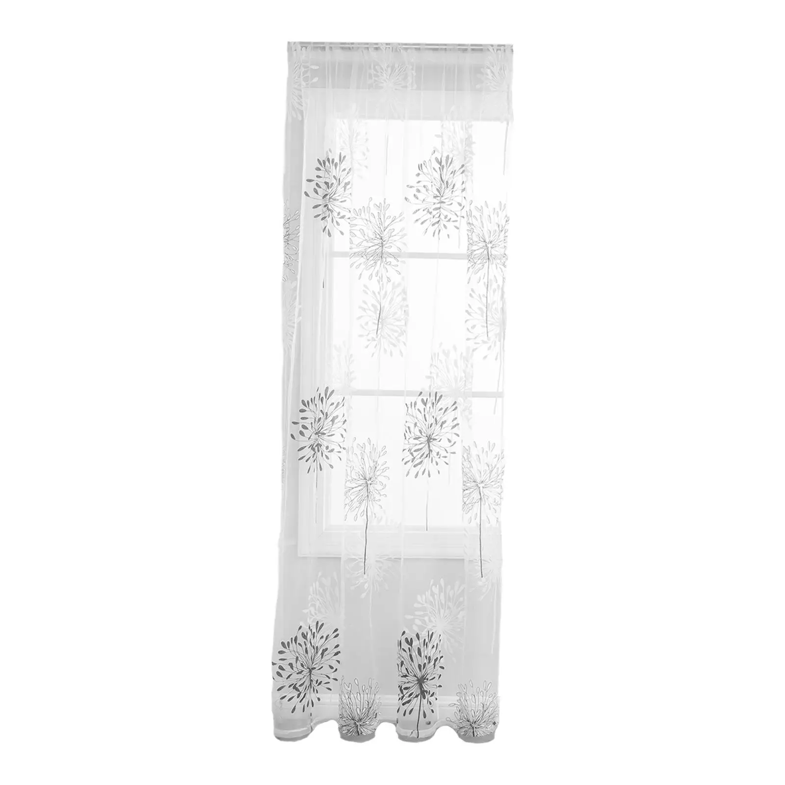 Window Tulle Panel Breathable Modern Soft Farmhouse Lightweight Rod Pocket