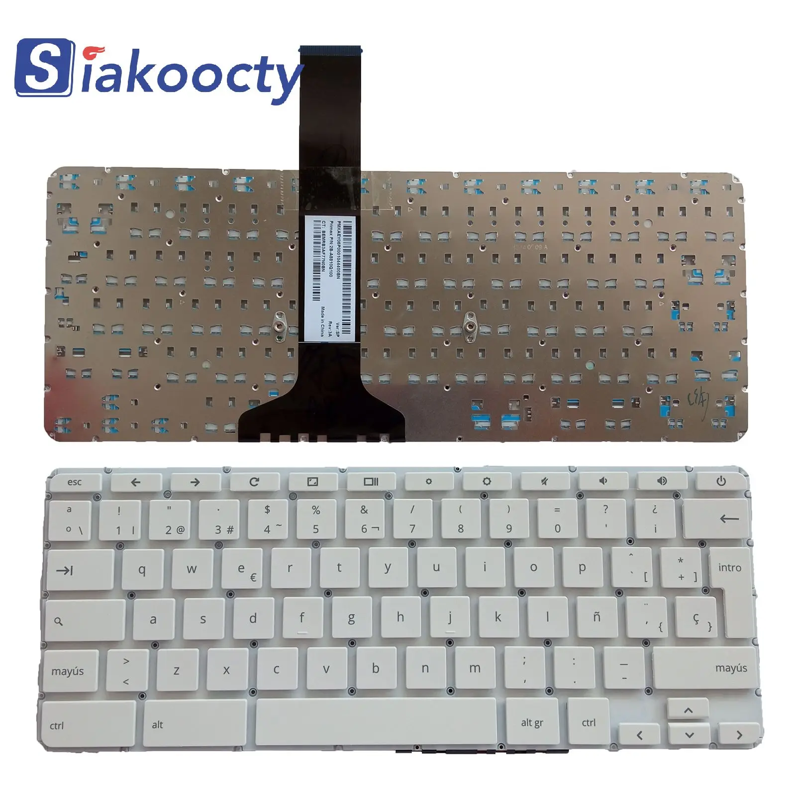 Nuovo Per Hp Chromebook 11 G2 11 G3 11 G4 Chromebook 11 G4 Ee Tastiera Bianca Usa