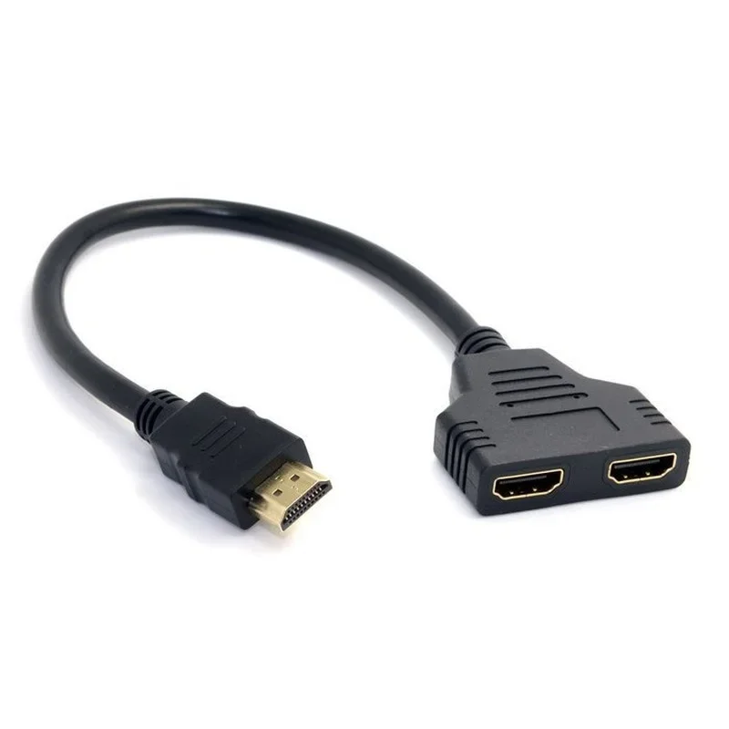 1pc HD 1080P V1.4 2 Dual Port Y Splitter Compatible Splitter Adapter Cable for Playstation TV Camera Convert 1080p splitter adapter