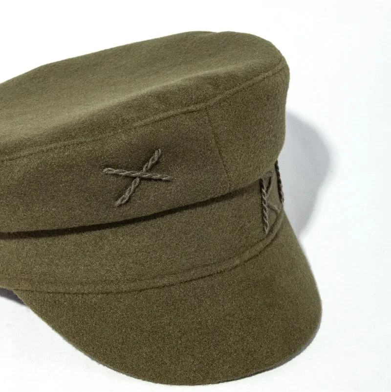 Cotton Newsboy Cap Brand Designer Women Caps Embroidery Letter Baker Boy Cap Wool Newsboy Caps