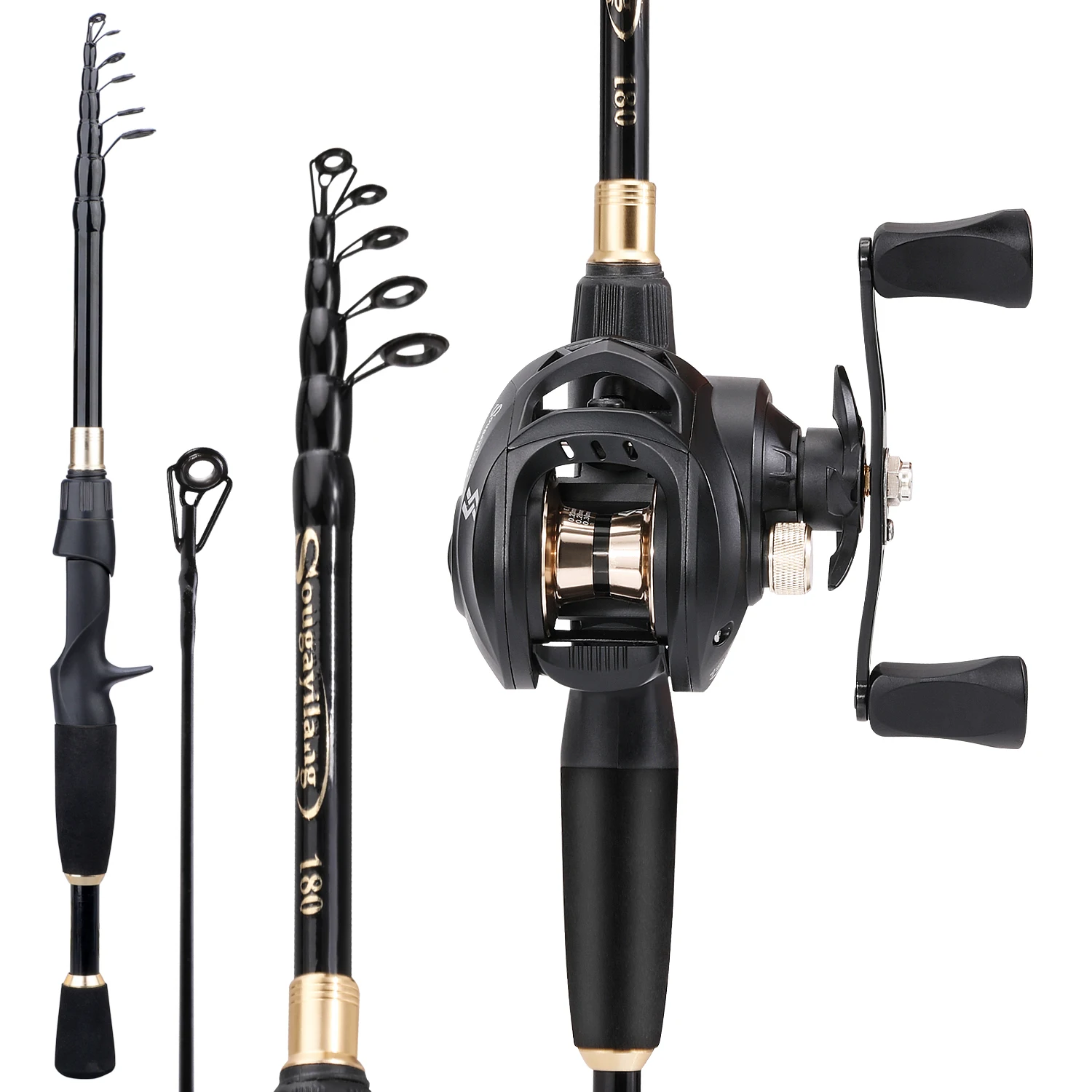 Bobine De Moulinet De Pêche Seigler SG - Levier De Traînée - Noir - Surplus Neuf (occasion)
