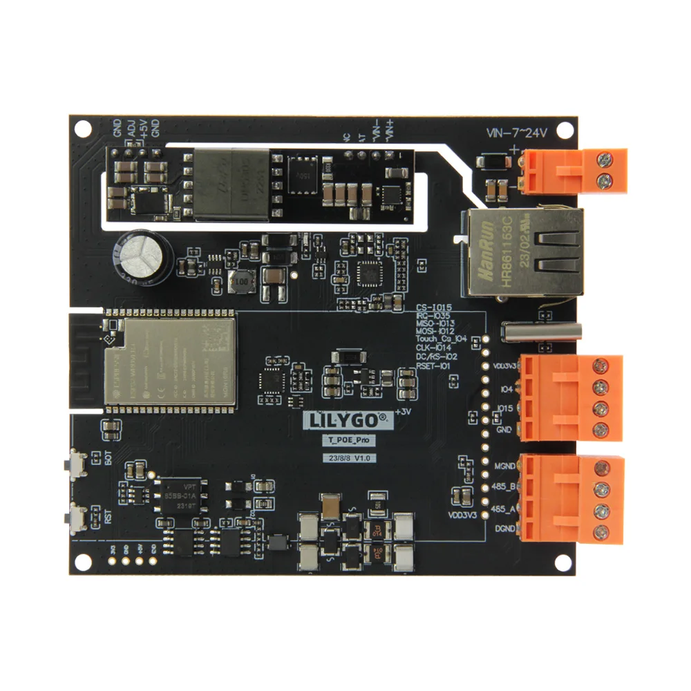 ® TTGO T-Internet-POE ESP32-WROOM LAN8720A Chip Ethernet Adapter And Downloader