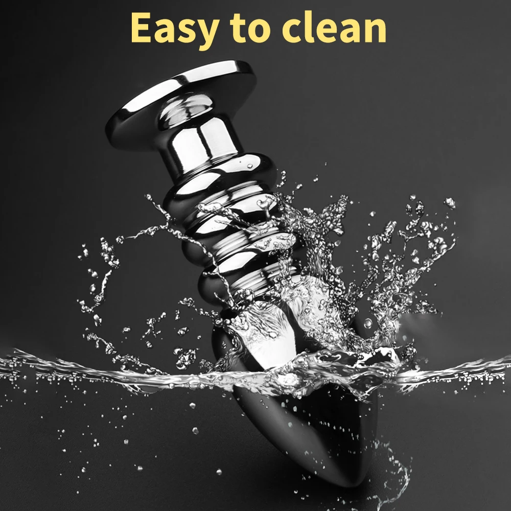 Plug anal vibrant en métal avec télécommande pour analsex_voghion.com