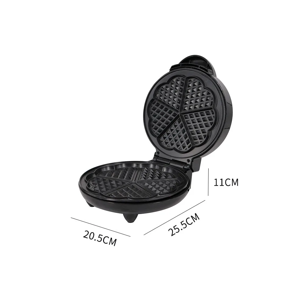 Description Picture 5 of itemBreakfast Machine 5 Slice Heart Shaped Non-Stick Electric Waffles Cooking Appliance Multifunctional Mini Waffle Biscuit Machine