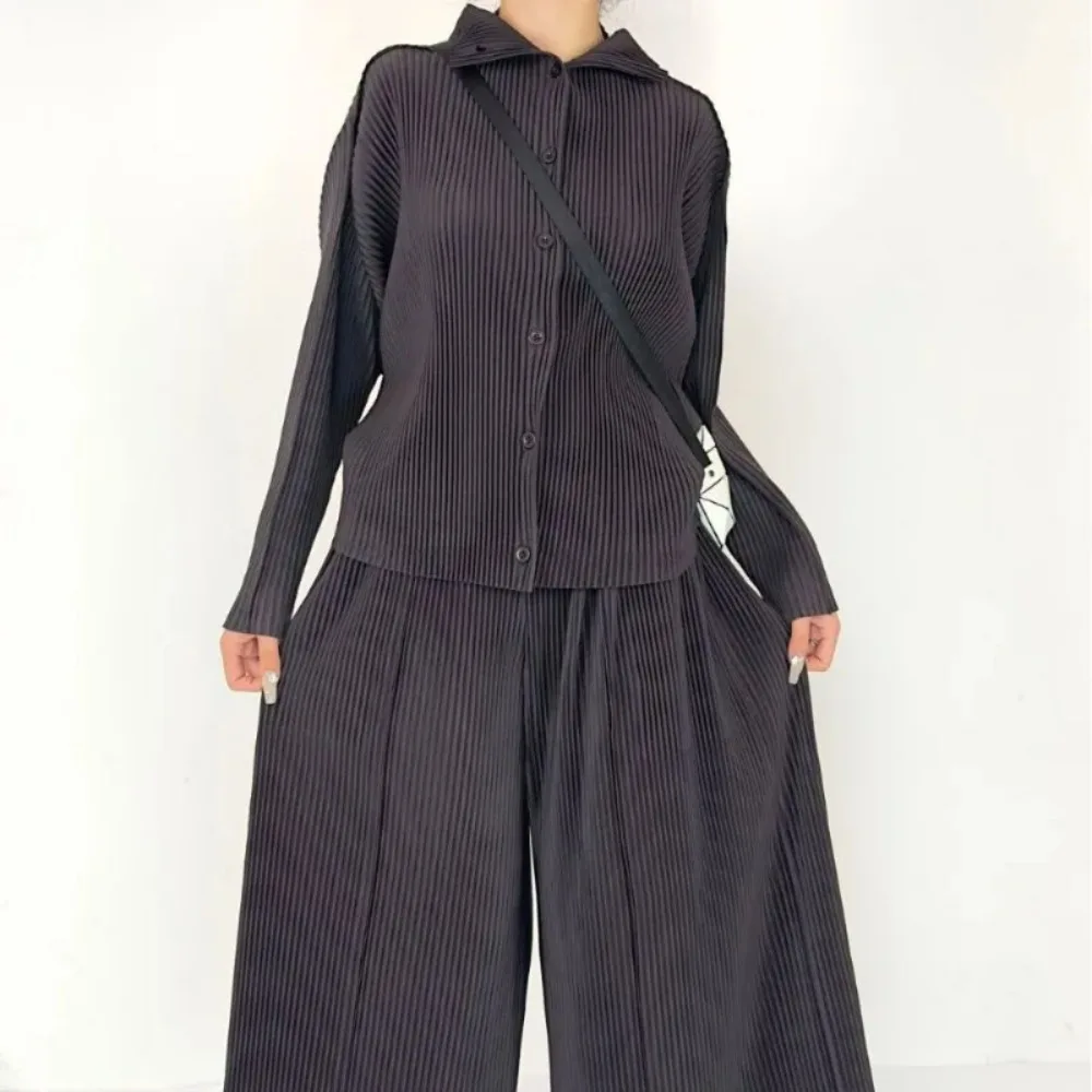 

ALSEY Miyake Pleated Short Coat for Women's Standing Collar Cardigan Fashion Loose High Quality Commuter Versatile Top Jacket