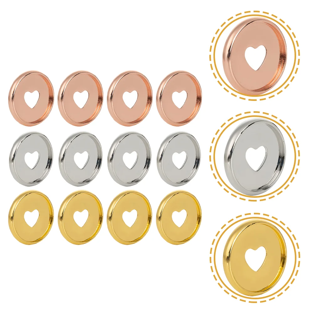 

30 Pcs Mushroom Hole Binder Keychain Rings Heart Binding Buckle Notebook Accessories Disc Expand for Diary Discs Abs Plastic