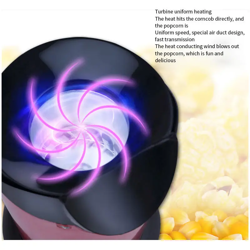Home children's popcorn machine automatic popcorn machine Foreign trade European rules American rules The