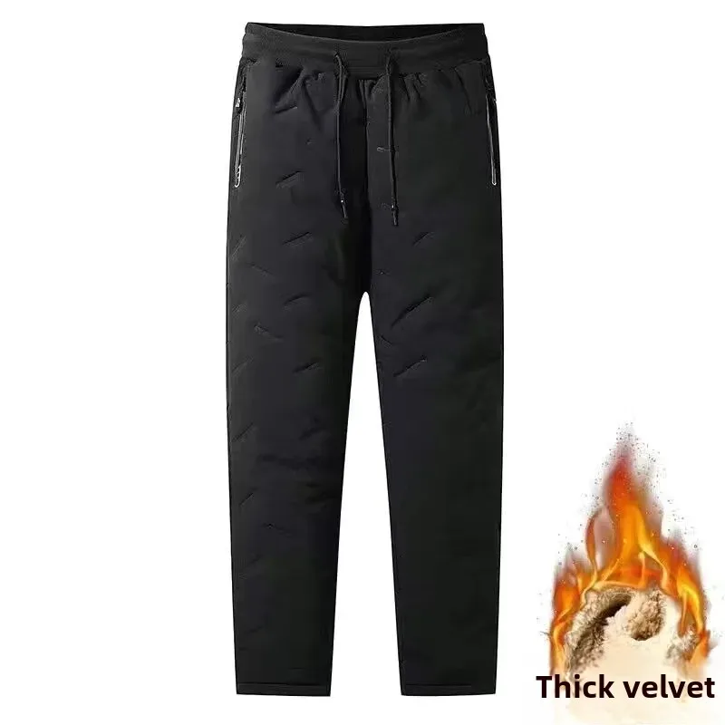 [Cotton pants one piece] black straight