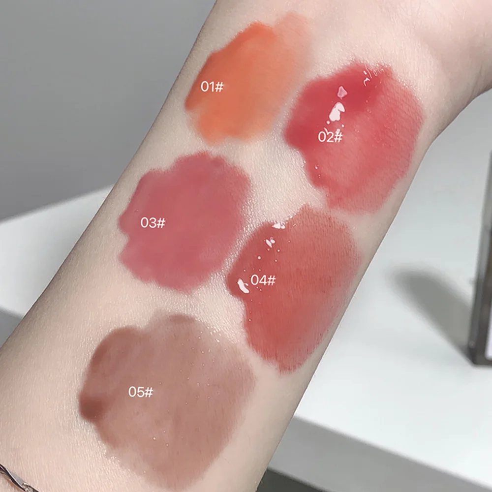 Lip Gloss Gege Bear Moisture Transparent Premium Tube Long Last Non Sticky Vegan Tinted