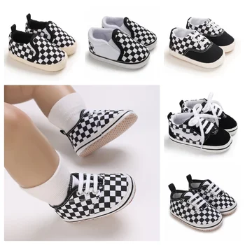 Plaid Anti-Slip Baby Sneakers 1