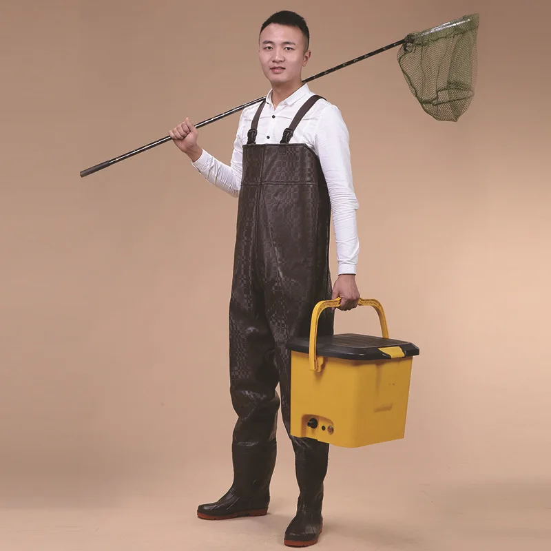 

Waterproof Fishing Pants Outdoor Under Water Wading Pant Thicken PVC Water Resistant Catch Fish Hunting Trousers Jumpsuit Unisex