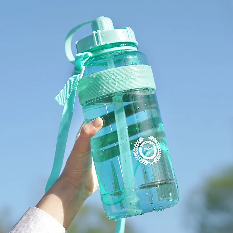 Sport Water Bottle BPA Free Sport Drinking Water Bottle with Straw 1L 2L Plastic Drinking water bottle,sports water bottle,sports bottle,plastic water bottle