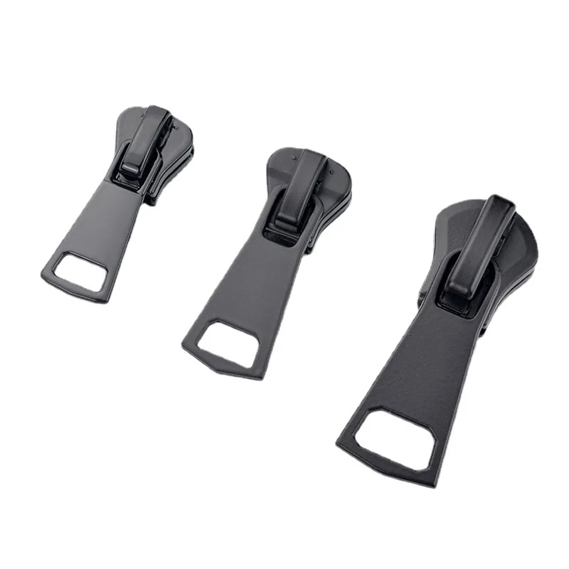5PCS Zippers 3# 5# 8# Electrophoresis Black Auto Lock Zipper Sliders Zipper Accessories Metal Sliders for Resin Zipper Sliders Zipper Accessories