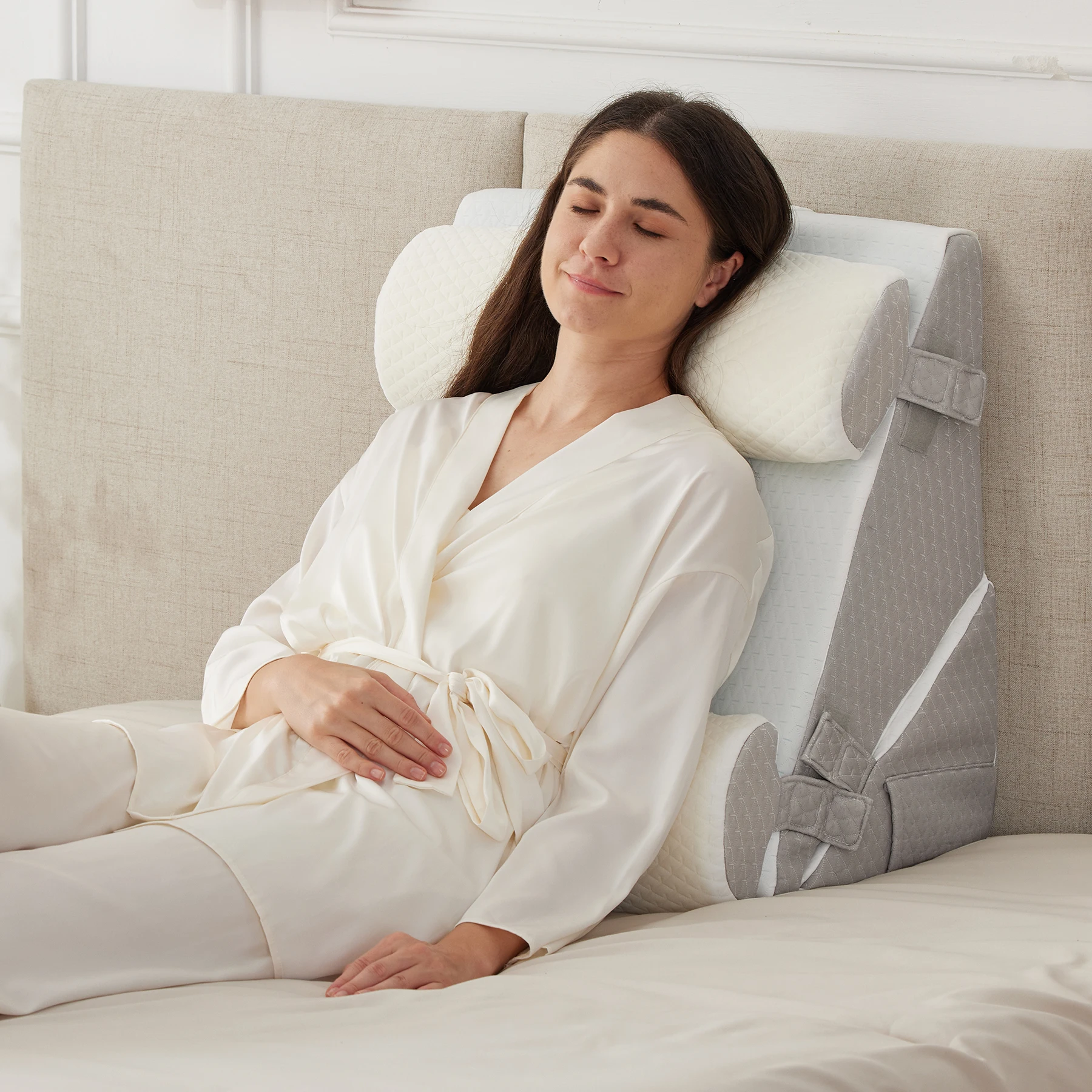 4PCS Orthopedic Bed Wedge Pillow Set for Sleeping, for Post Surgery, Back, Neck, Leg and Knee Pain Relief, Acid Reflux, Snoring 4PCS Orthopedic Bed Wedge Pillow Set for Sleeping, for Post Surgery, Back, Neck, Leg and Knee Pain Relief, Acid Reflux, Snoring