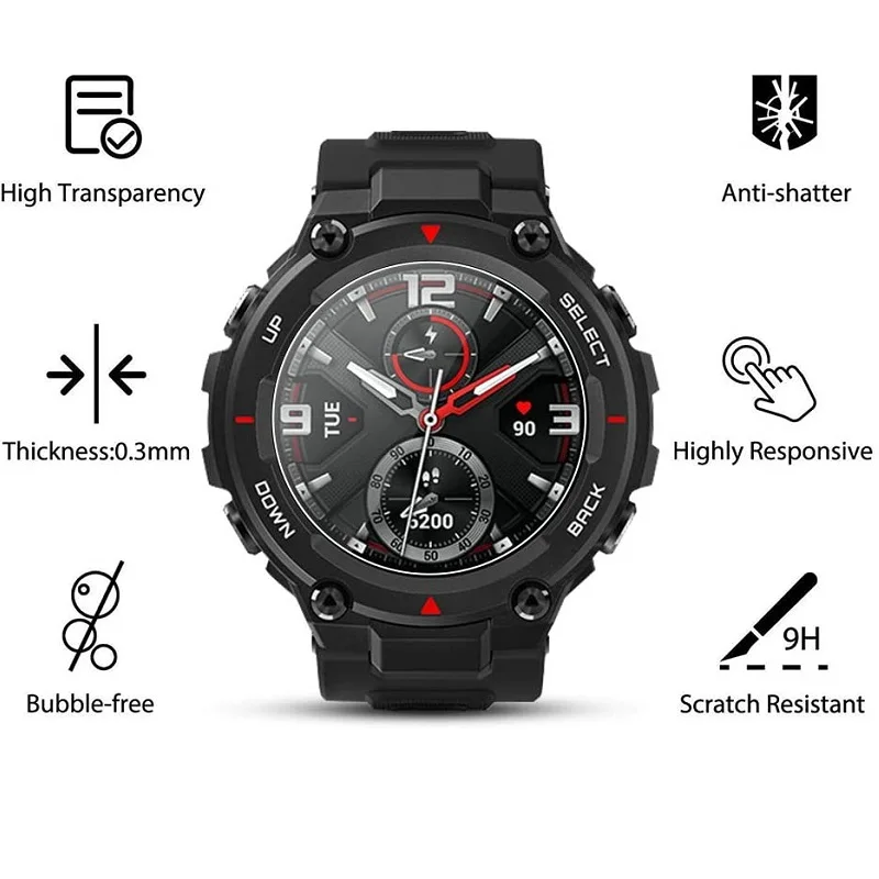 3PCS Ʈ ġ ũ  Amazfit T- Pro ȭ  ũġ ȣ ʸ Amazfit T- 2