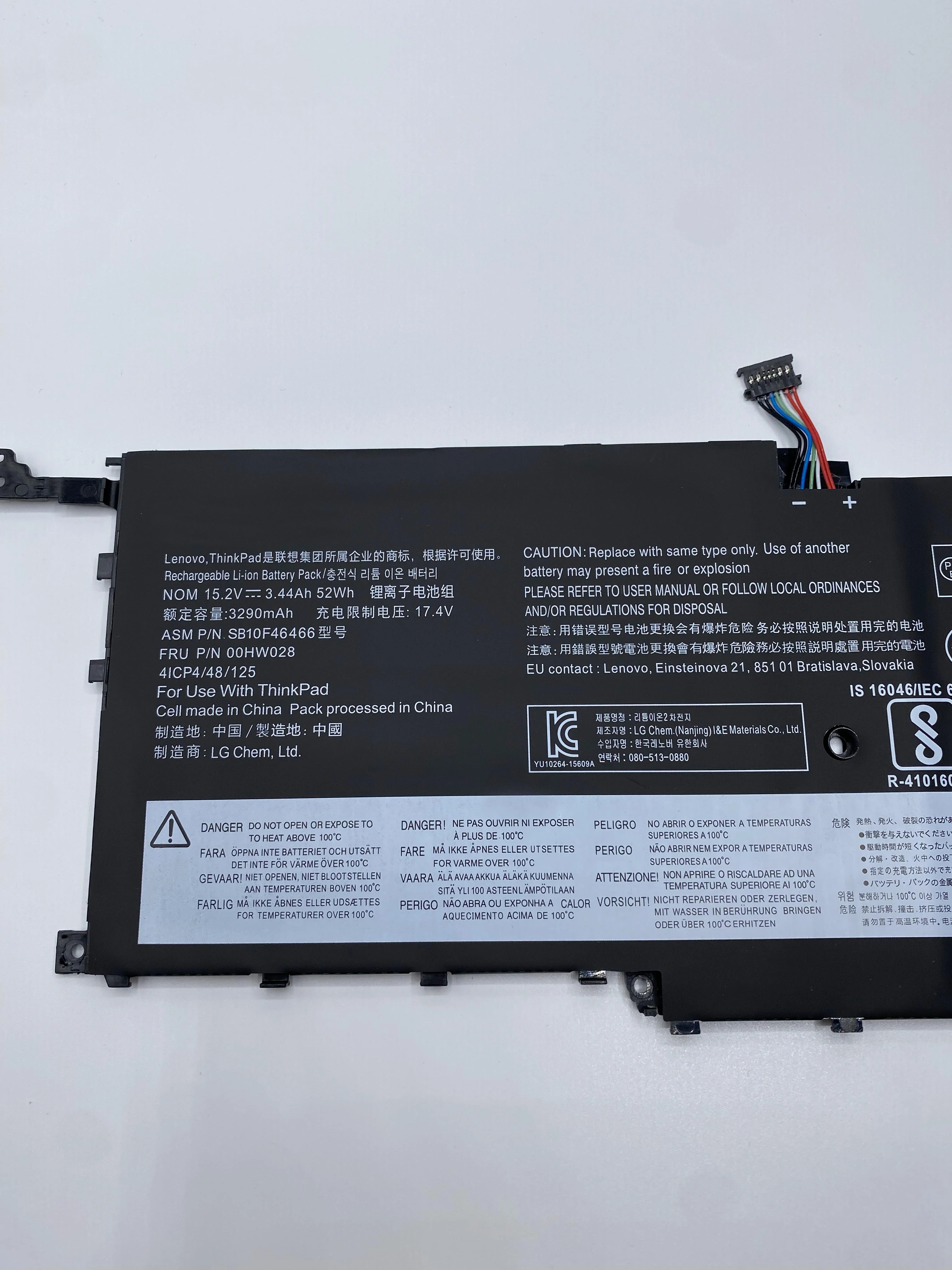 Bateria Original para Lenovo Thinkpad Nova Bateria para Lenovo Thinkpad x1 Carbono Gen 2023 x1 Yoga ° 2023 Sb10f4646467 52wh 00hw029 00hw028 01av439 01av409 - Imagem 4