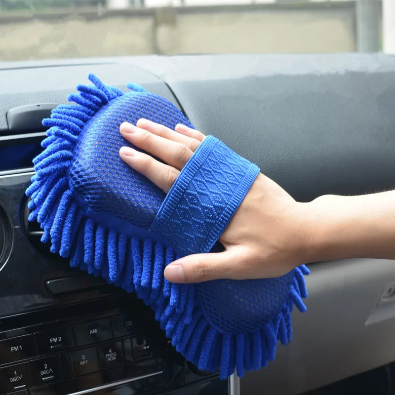 2Pcs Microfiber Car Washer Sponge 4