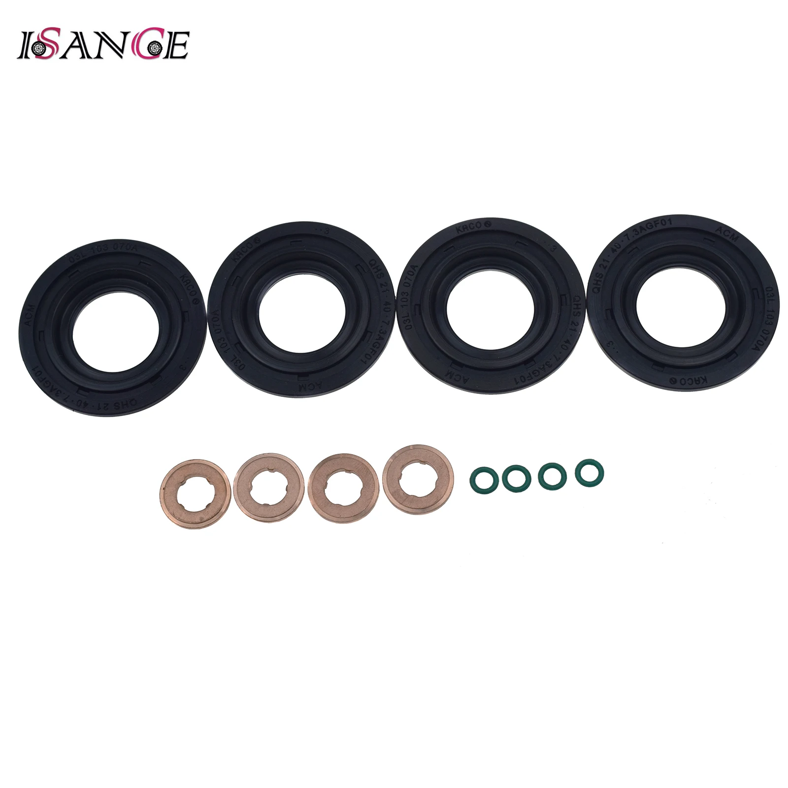 Fuel Injector Gasket Seal Washer Oring For For Ford Transit Mk7 2.2 2.4 2006-2011 1795871 1378433 1495919 1378432 1C1Q-9K546-BA