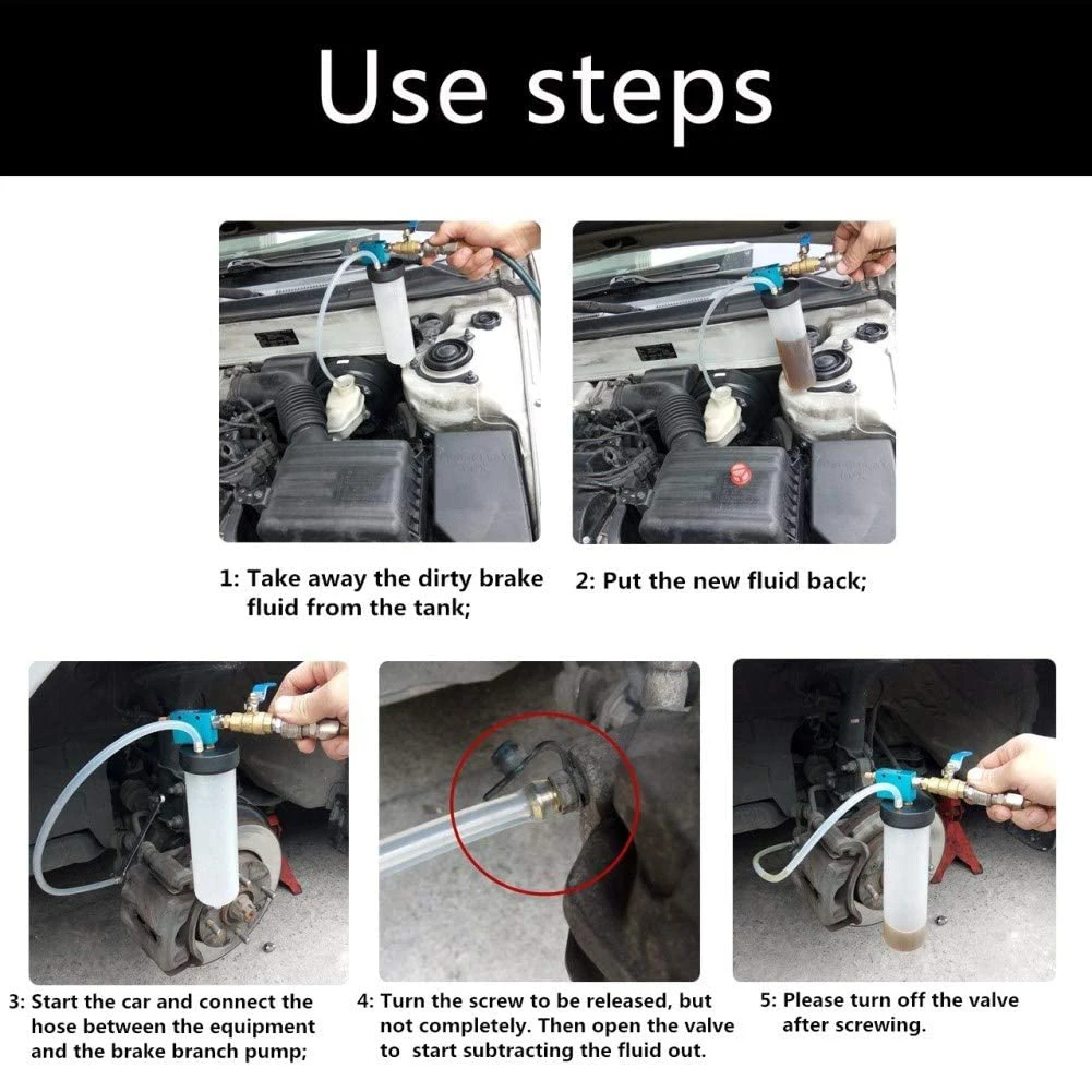 Brake Bleeder Kit Professional Car Brake Fluid Oil Change Extractor Tool Syringe Pump Transfer Fuel Dispenser Vacuum Bleeder