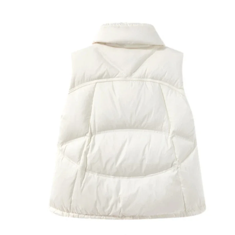 Down Vest Female Models Spring and Fall New Korean Fashion Outerwear Lightweight Sleeveless Short Down Jacket Undershirt Women