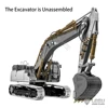 SALE 1/14 LESU SK500LC RC Hydraulic Metal Excavator Unpainted Kit Radio Control Digger Model Light System ESC Servo Toy TH23146 1