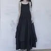 ZZ142 2024 Women's Summer Suspender Skirt Long Temperament High-end A-shaped Pendulum Skirt Bottom Slim Dress Inside 1