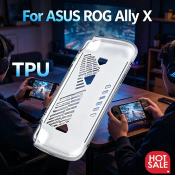 Per ASUS ROG Ally X Case Custodia protettiva in TPU Custodia protettiva anti-caduta Custodia protettiva anti-graffio Custodia morbida trasparente Accessori per giochi