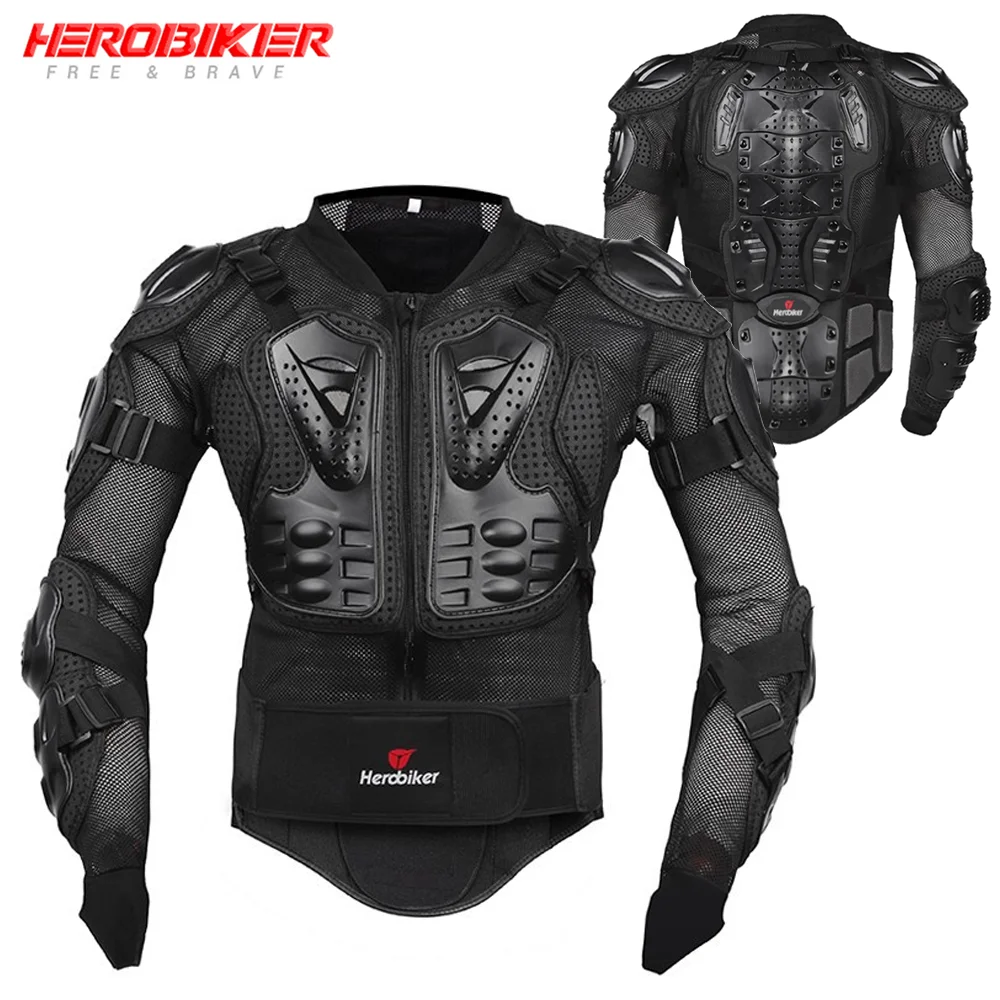 

Мотоциклетная куртка HEROBIKER, полноразмерная броня для мотокросса, защитное снаряжение для езды на мотоцикле