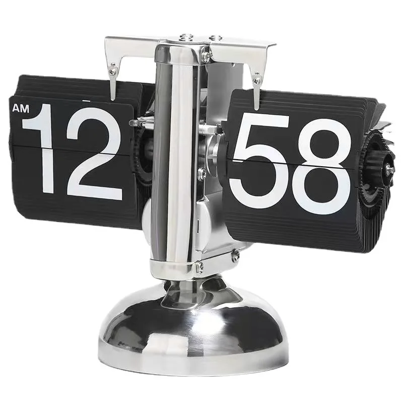 Vintage Flip Page Clock Automatic Page Turning Quartz Time Clocks Decor for Home Bedroom Office Desktop Decoration digital clock weather clock lcd digital clock digital desk clock digital table clock mini desk clock mini weather clock flipping clock retro desk clock retro telephone alarm clock
