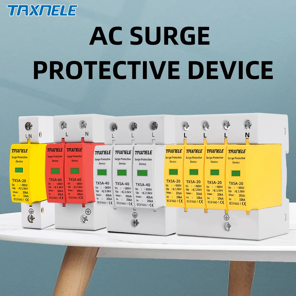 Enhanced House Lightning Surge Protector | Multi-Phase, High-Capacity Low-Voltage Arrester Device