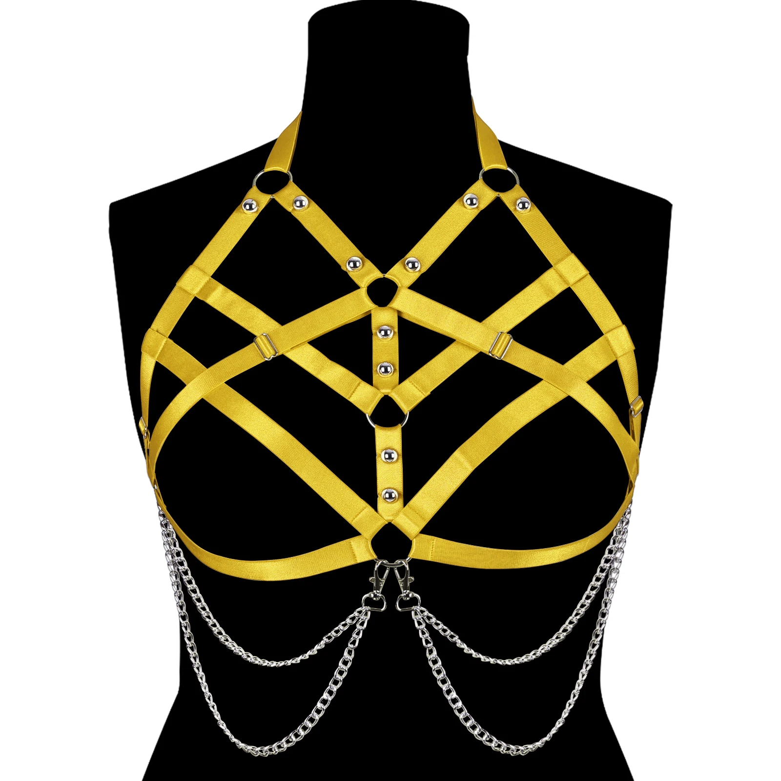 

Erotic Body Cage Fashion Underwear Harness Fetish Sexy Lingerie For Women Gothic Body Harness Cage Bra Sculpting Rave Wear