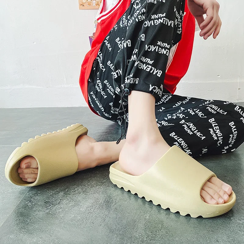 Yeezy Coffeeslide Unisex Outdoor Non-slip Coconut Fiber Slippers Trendy Summer Wear Eva Sole Men's Slippers 4