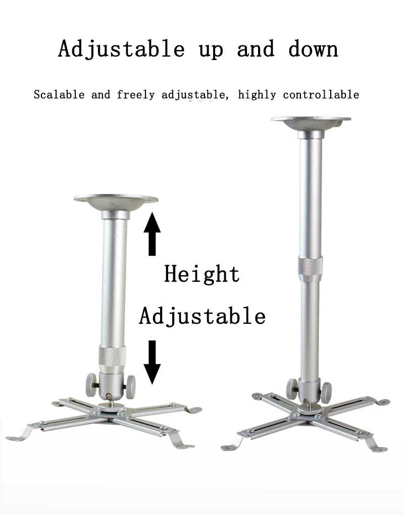 Thinyou 20 Cm 120 Cm Universal-Projektorhalterung Mit Schwenk-/Neigefunktion, Verstellbare Deckenmontage, Wandhalterung, Projektorständer S47E521A6Df464Fd1Aa3Ab7E2Dfdba23Ds