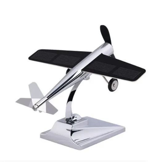 Solar Energy Aircraft Model Car Decor Innovative Plane Styling Kit for Adding Flair to Your Vehicle and Workspace