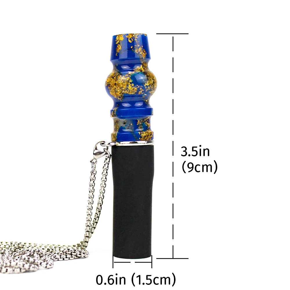 JIUMOZHI Reusable Hookah Mouth Tips with Necklace Jade Shisha Narguile Sheesha Cachimbas Nargile Hookahs Nozzle Mouthpiece