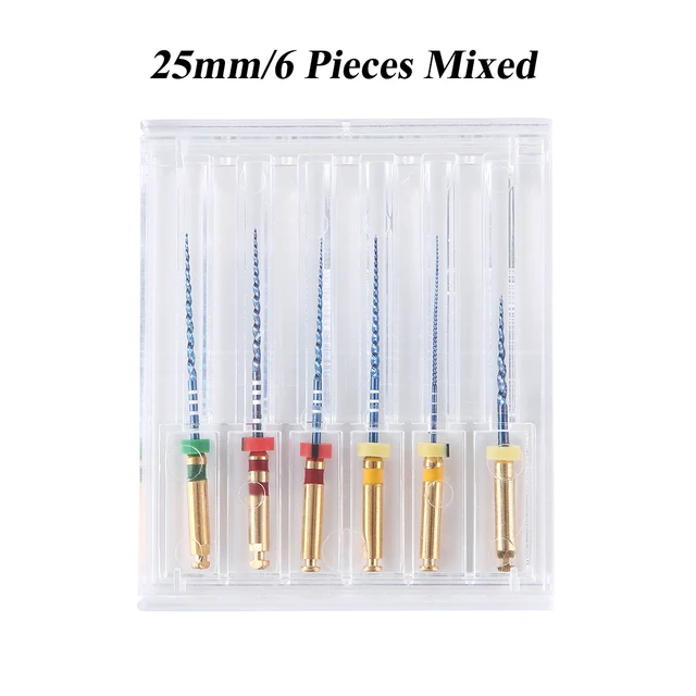 Dental File Endo Niti Heat Activated Endodontics Files 25mm 02/04/06/07