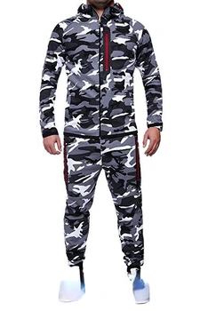 Set mimetico da esterno da uomo, un Set di due pezzi tra cui una felpa con cappuccio sportiva e alpinismo Casual e pantaloni lunghi