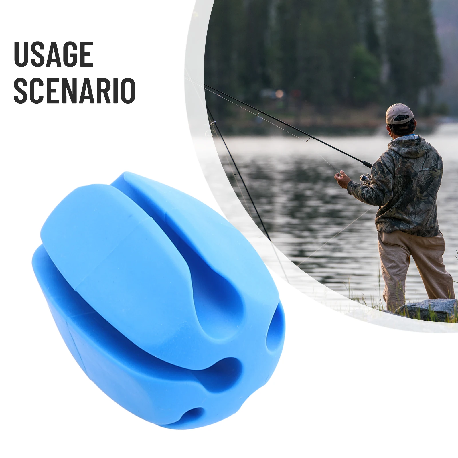 Description Picture 2 of itemFishing Rod Holder Straps Fishing Pole Straps Bundle Rod Ball Fixed Ball Rods Puller Silicone Protection Fishing Equipment