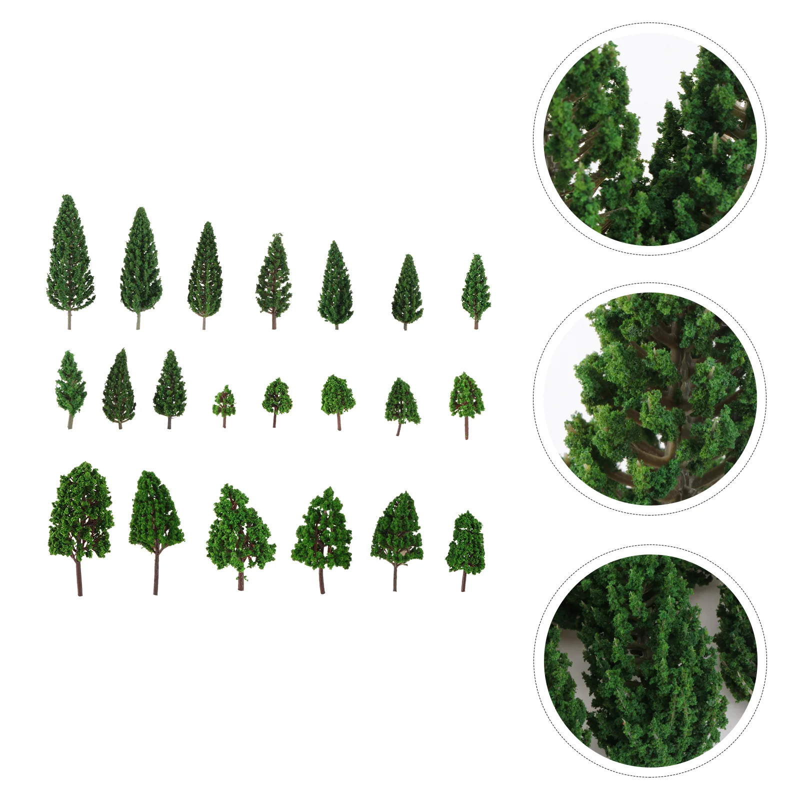 

Nolitoy Desk Decor Mini Plastic Trees 22Pcs Mini Model Trees 1 50 Scale Architectural Trees Diy Landscape Railroad Scenery