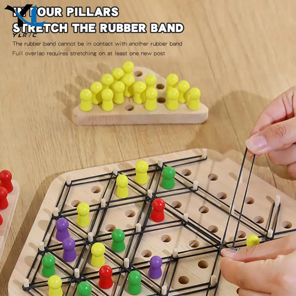Chain Triangle Chess Game Territory Capture Family Game Chess Board Games Funny Chain Triangle Game for Kids and Adults 3