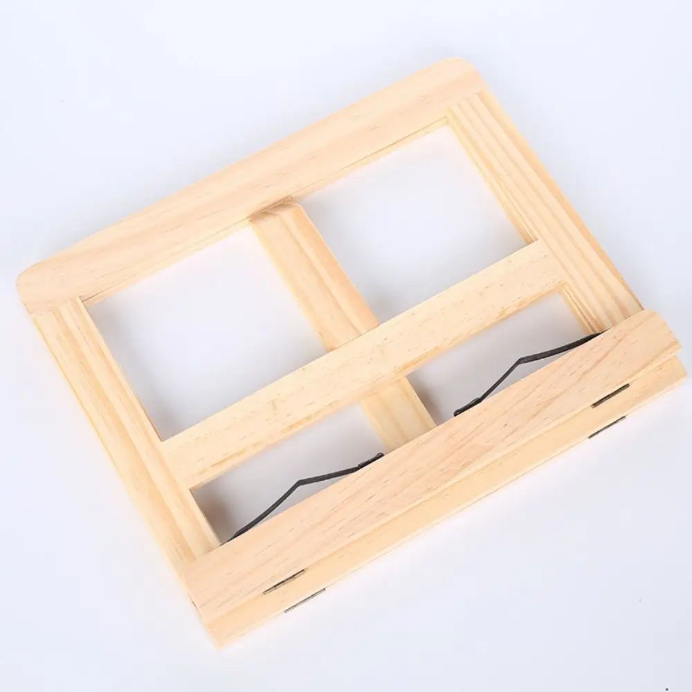 북엔드 스탠드 조절 가능한 나무 북엔드 스탠드 휴대용 실용적인 책꽂이 튼튼한 레시피 요리책 홀더 홈 침실용