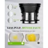 Large feed trough 5.3 inch chewing juicer, GDOR self feeding cold press juicer with 250W motor for easy cleaning 3