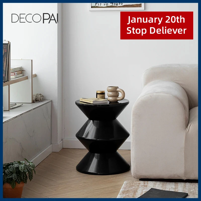 

DECOPAI, Modern plastic Stool,Home Footstool Nordic Shoe changing Bench Fashion Plastic Round Shower Waiting Stool waterproof