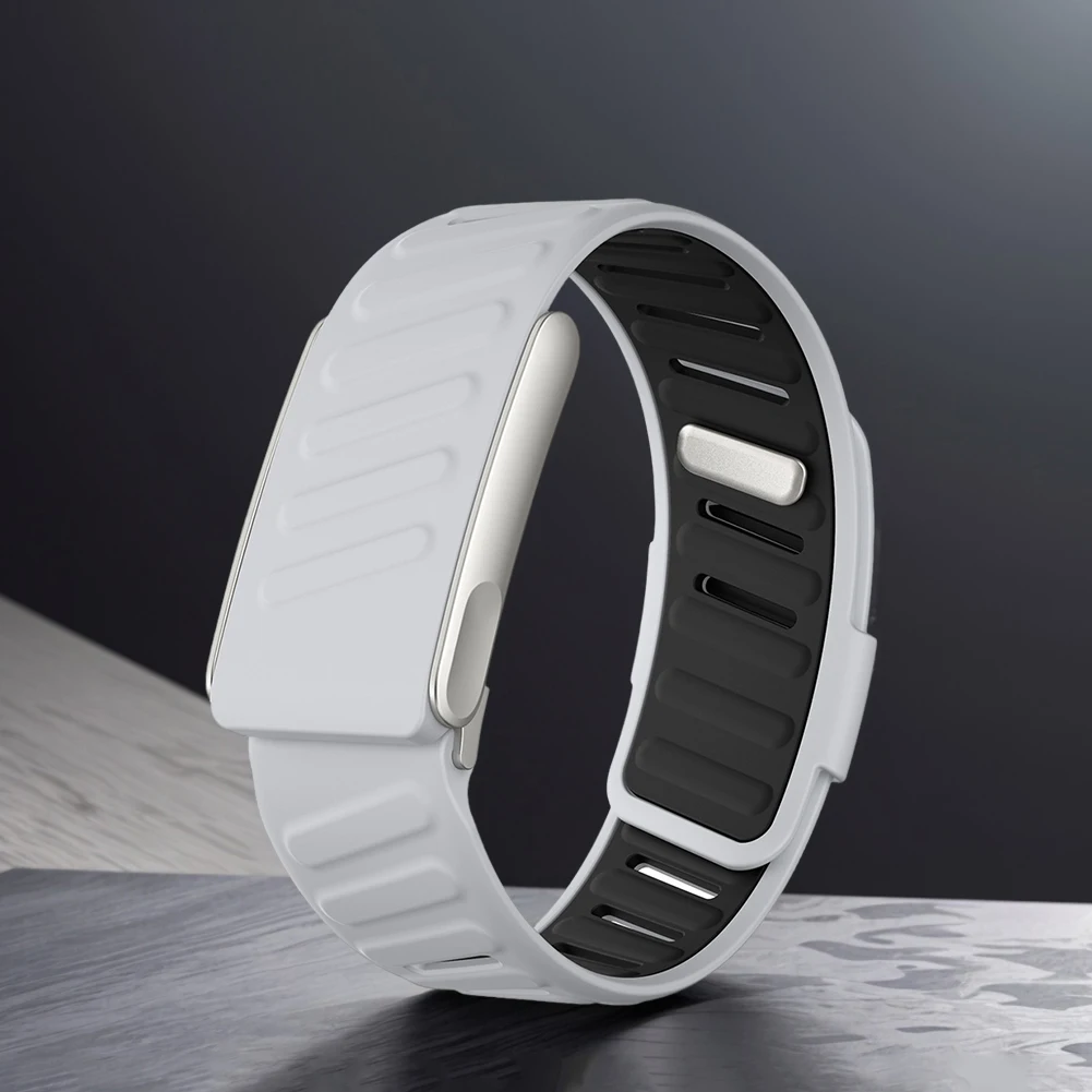 VeveXiao Robuuste nylon sportband compatibel met Whoop Band 4.0 band voor heren en dames, met bumperhoes, ademend nylon, verstelbare waterdichte vervangende polsbandjes voor Whoop 4.0 (grijs